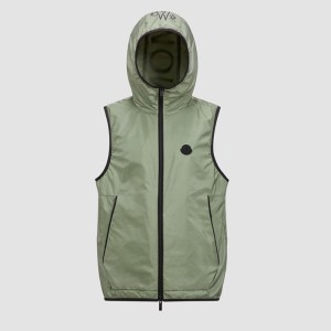 MONCLER Moretan 후드 반사 프린트 조끼