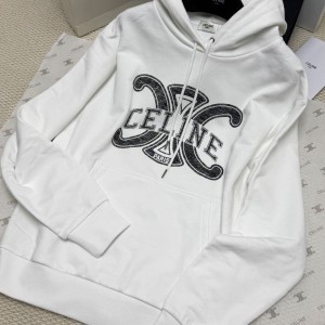 셀린느｜25AW 트리오엄프 프린트 후드 스웨트셔츠